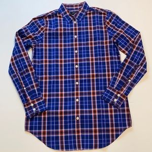 J Crew XXSmall Plaid Button Shirt Long Sleeve New D21
